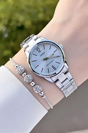 Casio CSISTE67 Gümüş Renk Hediye Paketli Kadın Kol Saati ve Bileklik