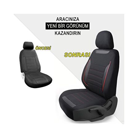 Kia Picanto Özel Tasarım Oto Koltuk Kılıfı Seti SMART K   