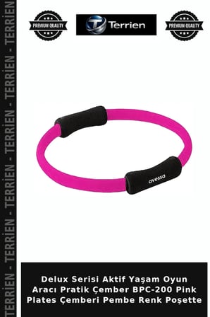 Delux Serisi Aktif Yaşam Oyun Aracı Pratik Çember BPC-200 Pink Plates Çemberi Pembe Renk Poşette