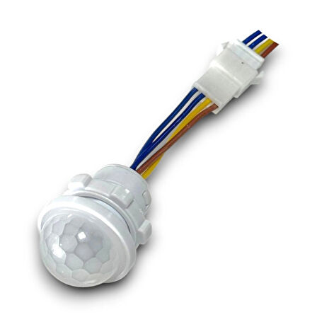 Pır Hareket Sensörü 220V - 25cm Kablolu ve Konnektörlü