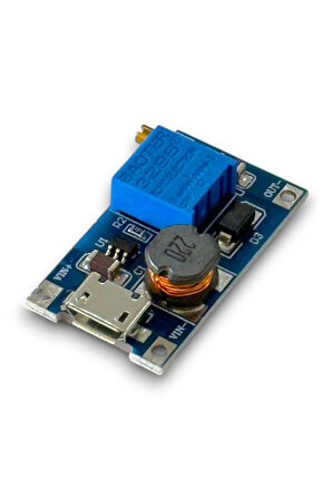 MT3608 DC-DC Voltaj Yükseltici Ayarlanabilir Modül - USB Girişli - 2A