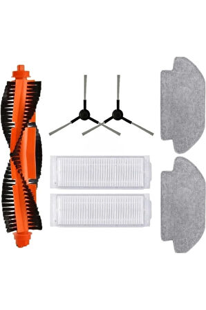 Xiaomi S10 vacuum robot süpürge uyumlu yedek fırça filtre mop
