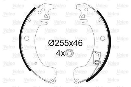 Valeo 562045 Arka Fren Pabuçlu Balata Trafic 1.4 1.6 Em 7701202324
