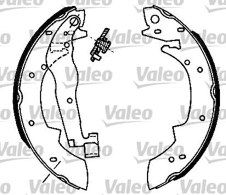 Valeo 562105 Arka Fren Balatası Pabuç Renault 21 Concorde P305 P404 0017591600
