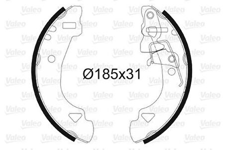 Valeo 562583 Arka Fren Balatası Pabuc Uno 70 Panda
