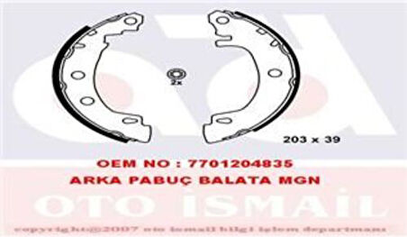 Valeo 562629 Arka Fren Balatası Pabuc Megane I 96>02