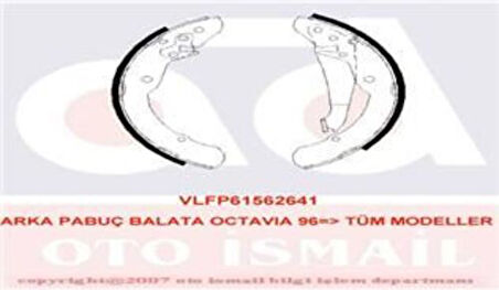 Valeo 562641 Arka Fren Balatası Pabuç Octavia All 96-Caddy 1.4 1.6 1.7SDI 1.9D 1.9SDI 1J0698525A