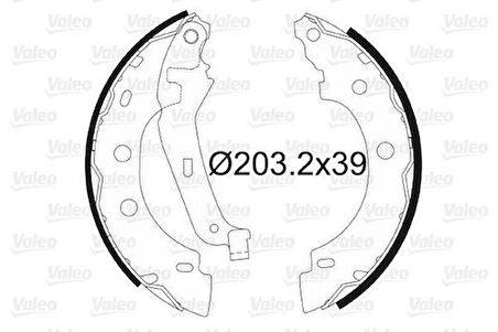 Valeo 562642 Arka Fren Balatası Pabuç Kangoo Kubistar 1.2 1.4 1.5 1.8 7701207555