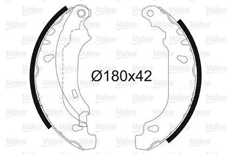 Valeo 562647 Arka Fren Balatası Pabuç Clio II Symbol Logan Sandero 1.2 1.4 1.5 1.6 ABS'siz 7701205758
