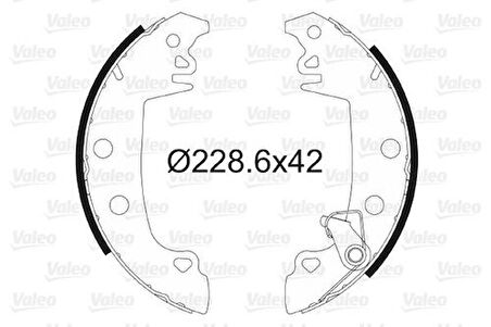 Valeo 562980 Arka Fren Balatası Pabuç C15 Murat 131 Renault 12 R25 Espace I 95625020