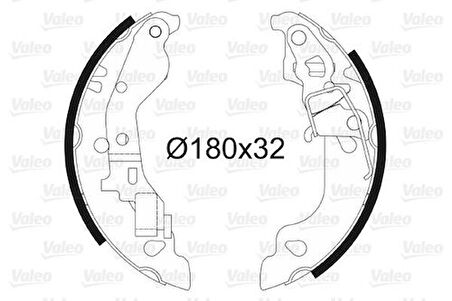 Valeo 562990 Arka Fren Balatası Pabuç Punto II 99 05 1.2I 1.9JTD ABS Punto II 99 05 1.2I 77362295