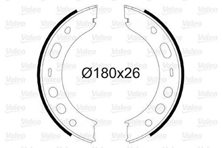 Valeo 564071 Pabuçlu Fren Balatası Porsche Boxster Pabuçlu Fren Balatası Binek 99735299302