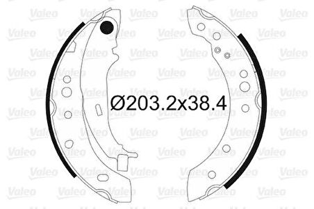 Valeo 564097 Arka Fren Balatası Pabuç Colt 04-11 4544200202