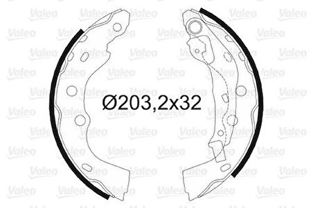 Valeo 564106 Arka Fren Balatası Pabuç Subaru Justy 95-03 Swift 90-01 5320080EC0