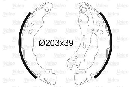 Valeo 564157 Arka Fren Balatası Pabuclu Renault Clıo II 98>03 Clıo IV 12> Symbol II 08> Symbol III 14> Dacıa Logan 04> Dacıa Sandero II 08> Duster 10> Nısssan Mıcra IV 10>15 Note 13>