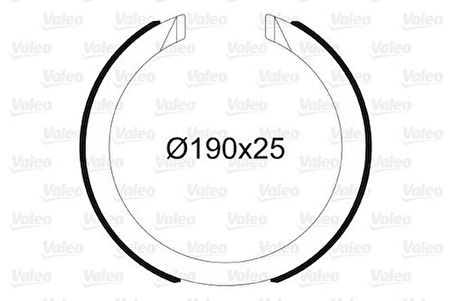 Valeo 564197 El Fren Balatası Pabuç Daewoo Rexton Musso Cx-9 Ssangyong Actyon Korando Kyro LFY44439Z