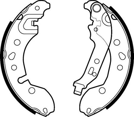 Valeo 564209 Pabuçlu Fren Balatası Renault Clio 02 00-06 08 440601843R