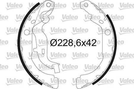 Valeo 564210 Arka Fren Balatası Pabuçlu Duster 4x4 Logan Clio II 1.2 1.2 16V 1.4 1.4 16V 1.5DCI 1.6 16V 1.9D 1 440605238R