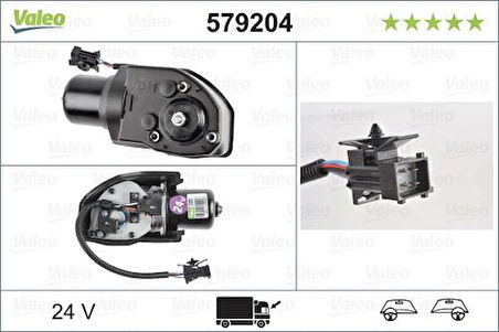 Valeo 579204 Silecek Motoru Renault Truck Volvo Fe Fl 5001834379