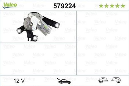 Valeo 579224 Silecek Motoru Arka 206 206 T3E 97- 6405.F6