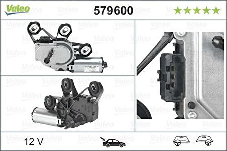 Valeo 579600 Silecek Motoru Arka C-Serisi S203 02-06 2038200542