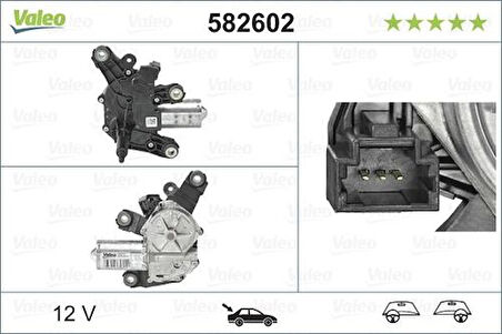 Valeo 582602 Silecek Motoru Arka Clio IV Captur 287105483R