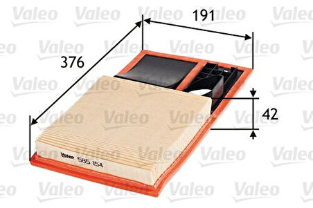 Valeo 585154 Hava Filtresi Golf V-VI-Caddy III 1.4-Polo 1.4 16V 06 Fabia-Octavia 1.4-Ibiza V 1.4-1.6 036129620H