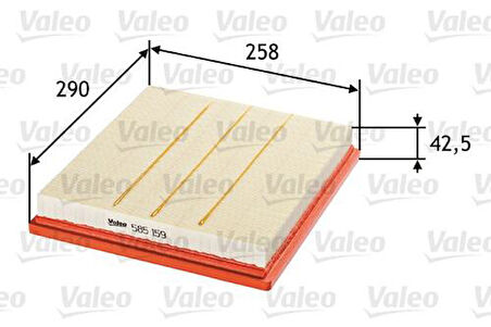 Valeo 585159 Hava Filtresi Opel Insignia 834647
