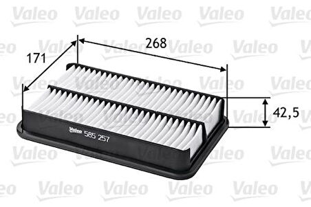 Valeo 585257 Hava Filtresi Toyota Corolla 1.4L.1.6VVTI.1.8I KJ0113Z40