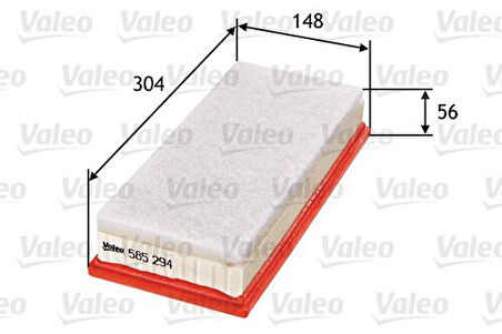 Valeo 585294 Hava Filtresi Toyota Yaris 1.4 D-4D-Urban Cruiser1.4-Verso 178010N040
