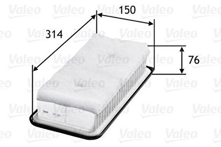 Valeo 585300 Hava Filtresi Toyota Yaris 1.4 D-4D 178010N020