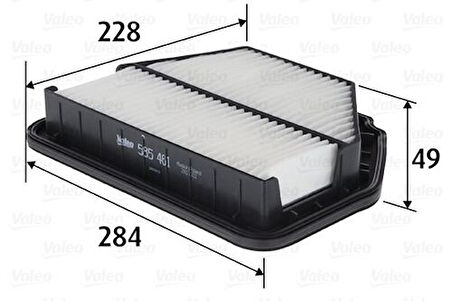 Valeo 585461 Hava Filtresi Captiva -11 Antara 2.0CDTI -10 96628890