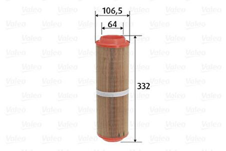 Valeo 585757 Hava Filtresi Mercedes OM668 A-Serisi W168 Vaneo 414 6680940004