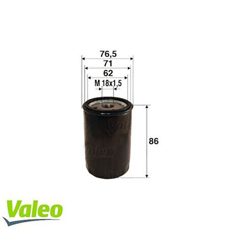 Valeo 586058 Yağ Filtresi Opel Astra Classic 99>02 F G Astra Classic 99>02 F G 98>05 H Vectra B C 02> Corsa A B Corsa C 00>-05> Zafıra Merıva Captıva 05>07 Kalos 02>10 Lacettı 04>10 Rezzo 05>9