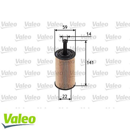 Valeo 586509 1457429193 Yağ Filtresi Partner-Berlingo 96-P106 97-206 98-P306 93-01-P307-C3 1109.AN