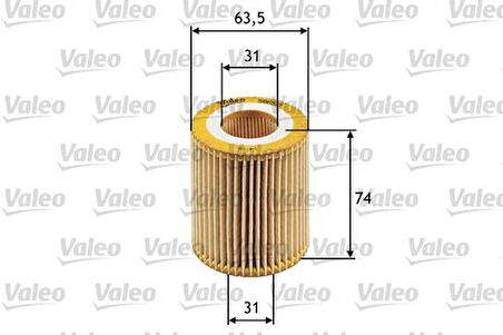 Valeo 586510 Yağ Filtresi Opel Zafira B 1.9 CDTI-Astra H-Vectra C 5650354