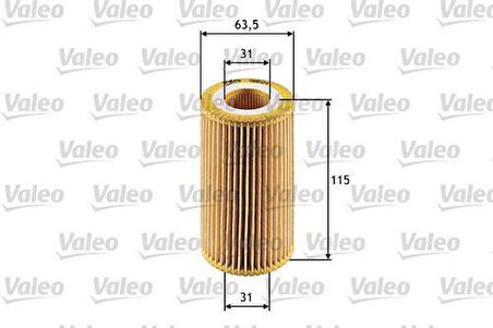 Valeo 586524 Yağ Filtresi BMW M47 D20 E39 E46 00-03 Freelander I L314 2.0 Td4 00-05 11422247018