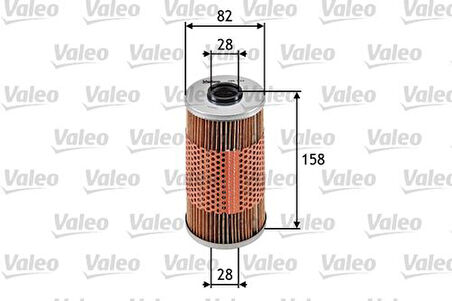 Valeo 586534 Yağ Filtresi BMW M51 D25 E34 E36 Range Rover II P38A 2.5 D 94-02 Opel Omega B 94-02 650302