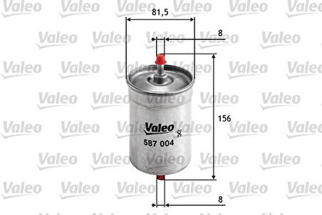 Valeo 587004 Yakıt Filtresi Benzin Renault Clio I 1.2-Espace-Master-Safrane 24772701