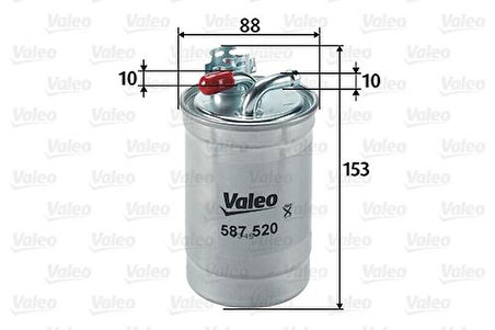 Valeo 587520 Yakıt Filtresi Mazot Audi A4-Cabriolet 2.0 TDI-A6 2.0 8E0127435A
