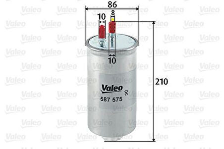 Valeo 587575 Yakıt Filtresi Mazot Dacia Logan 1.5 DCI-Sandero 1.5 DCI 7701478547