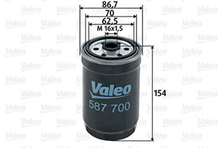 Valeo 587700 Yakıt Filtresi Astra-Corsa-Vectra -Boxer-Ducato1.7-1.9-2.4-2.5D 813041