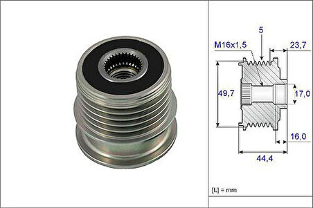 Valeo 588085 Alternatör Kasnağı A-Serisi W168 CDI 98-03 6681550015