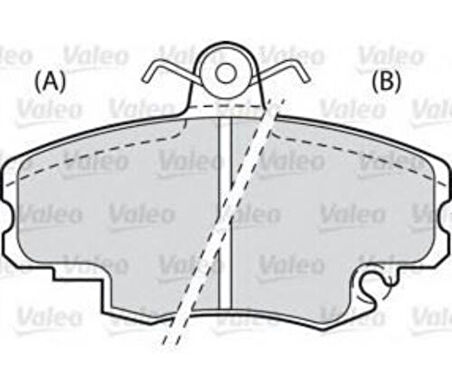 Valeo 598775 Fren Balatası Ön 597037T Eko Renault 9 Em-Clio 425041