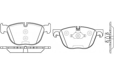 Valeo 670130 Fren Balatası Ön BMW E70 E71 F15 F85 F16 F85 4112413038