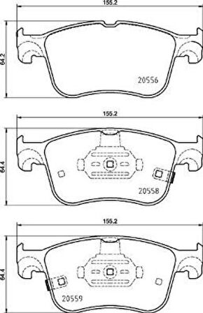 Valeo 670199 Ön Balata Focus IV 2018 Kuga 2019 Puma 2020 2209149