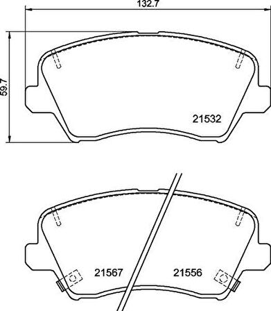 Valeo 670210 Fren Balatası Ön Hyundai I30 1.4 11 16-Kia Ceed 1.4 03 18- 58101G4A05