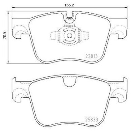 Valeo 670213 Disk Fren Balatası Ön Citroen Berlingo 1.2 1.5D 06 18 C5 Aircross 1.2 1.5D 1.6 2.0D 11 18 95525370