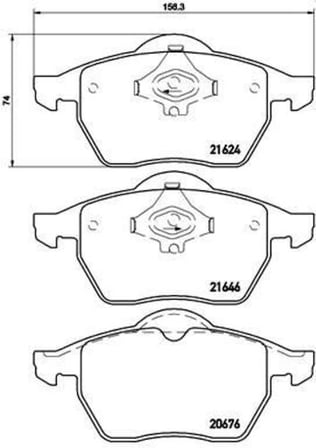 Valeo 670303 Ön Disk Fren Balatası Audi A4 1.6 1.8 10 94-09 01 8D0698151A