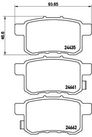 Valeo 670350 Arka Fren Balatası Accord 09-11 43022TL1G01